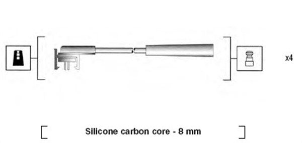 MAGNETI MARELLI Sytytysjohtosarja 941185160774